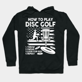 How To Play Disc Golf - USA Hoodie